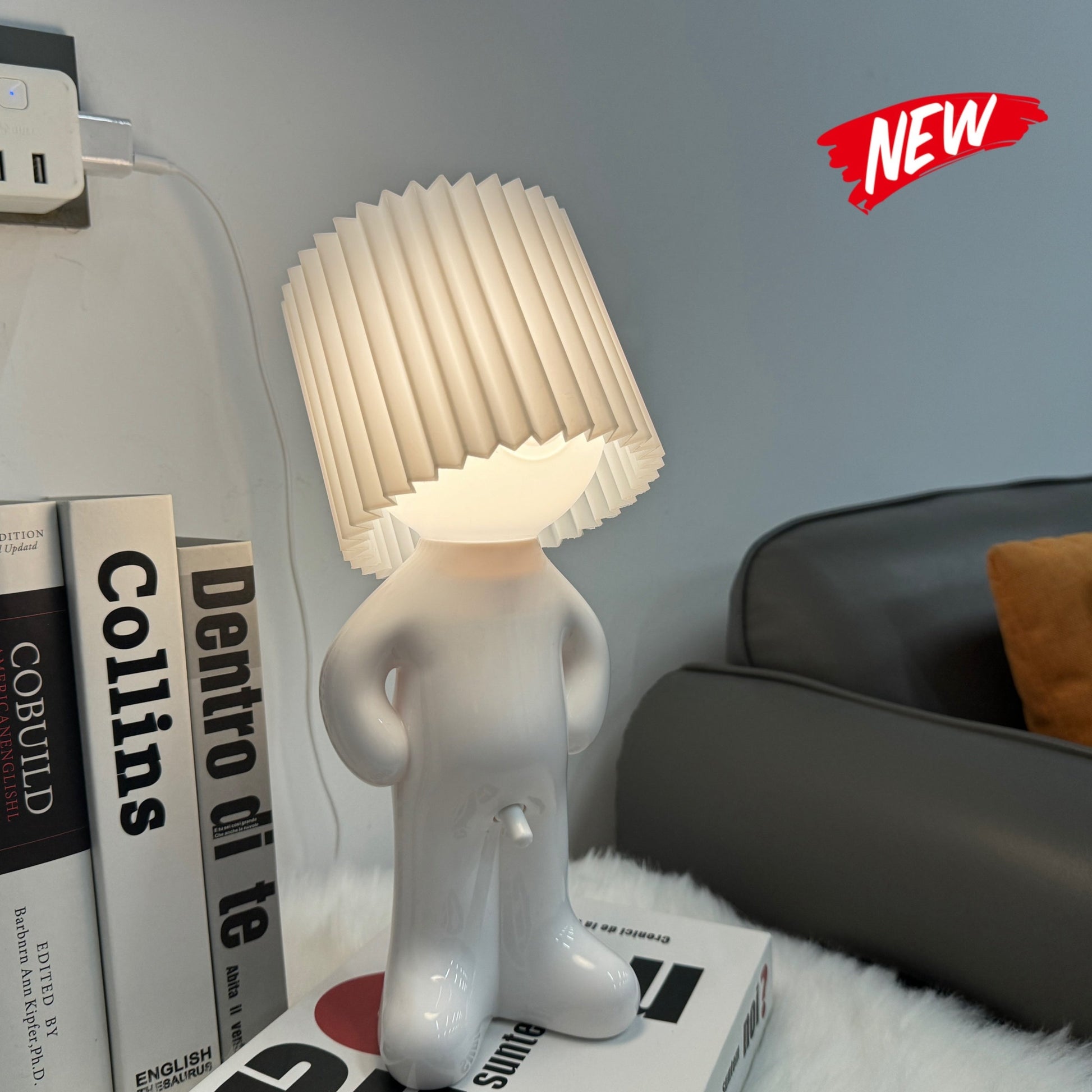 VerlegenLicht - Modern Geometrisk USB Bordslampa Veska