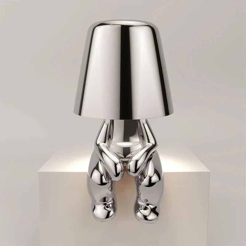 Veska | 5 Brothers - Trådlös Bordslampa Kollektion Chrome Zaire