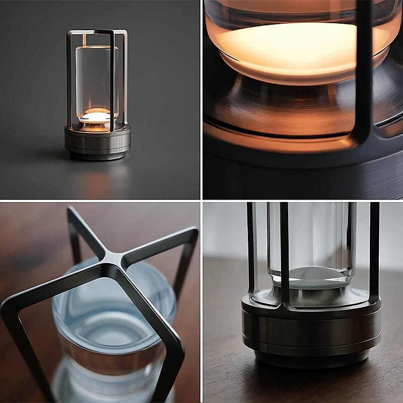 Veska | Auralight Trådlampa i kristallglas med touchkontroll