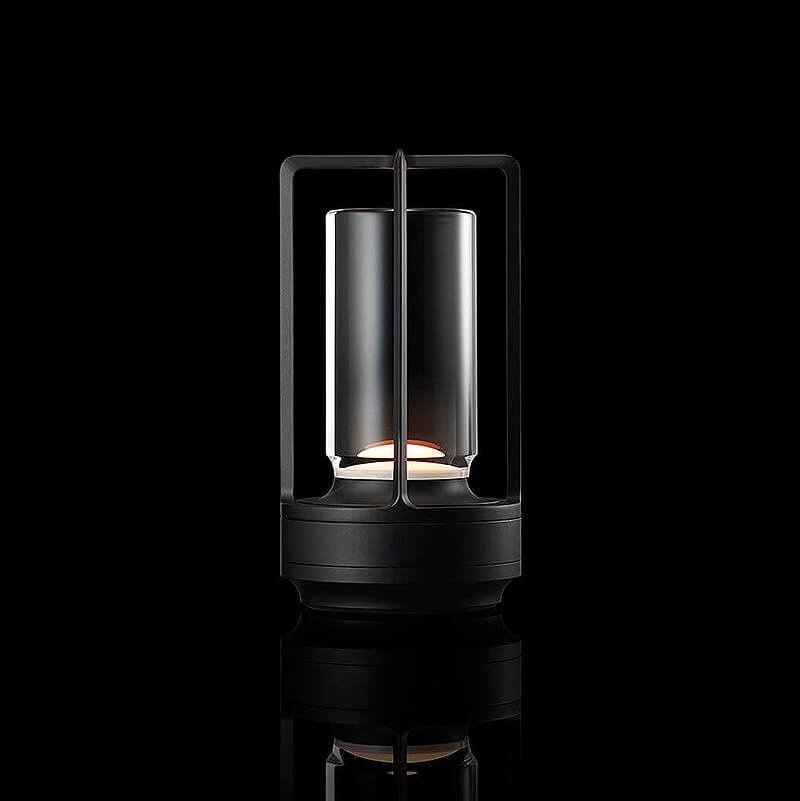 Veska | Auralight Trådlampa i kristallglas med touchkontroll Svart