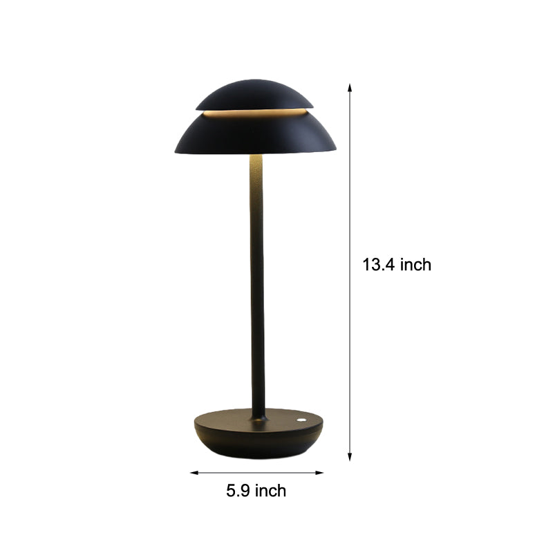 Veska | Aurelia Noire - Uppladdningsbar Trådlös Bordslampa med Inbyggd LED-belysning och Batteri