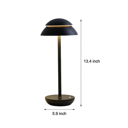 Veska | Aurelia Noire - Uppladdningsbar Trådlös Bordslampa med Inbyggd LED-belysning och Batteri