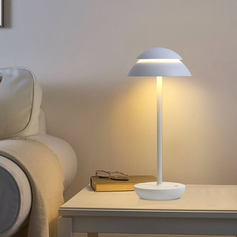 Veska | Aurelia Noire - Uppladdningsbar Trådlös Bordslampa med Inbyggd LED-belysning och Batteri Vit