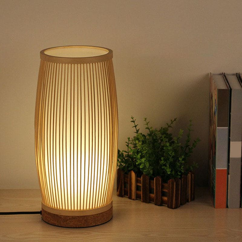 Veska | Bamboo Bright - Atmosfärisk Bordslampa gjord av Bambus