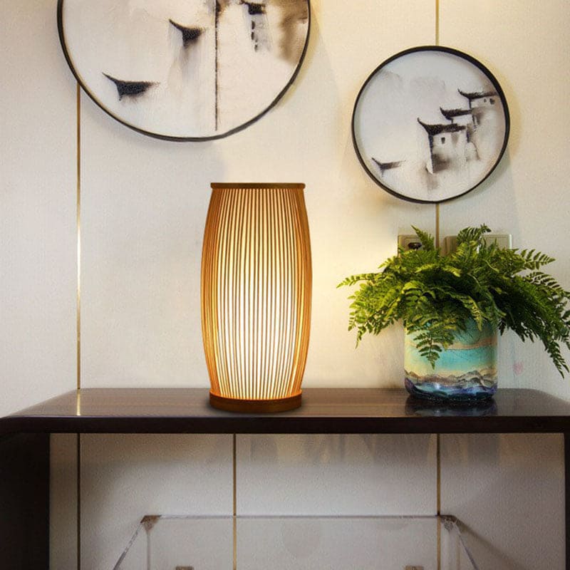 Veska | Bamboo Bright - Atmosfärisk Bordslampa gjord av Bambus