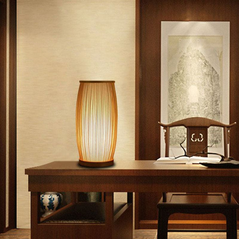 Veska | Bamboo Bright - Atmosfärisk Bordslampa gjord av Bambus