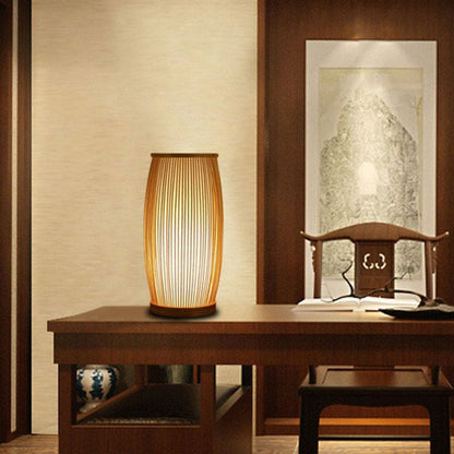 Veska | Bamboo Bright - Atmosfärisk Bordslampa gjord av Bambus
