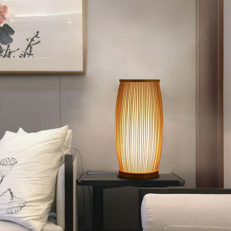 Veska | Bamboo Bright - Atmosfärisk Bordslampa gjord av Bambus