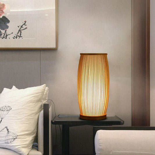 Veska | Bamboo Bright - Atmosfärisk Bordslampa gjord av Bambus