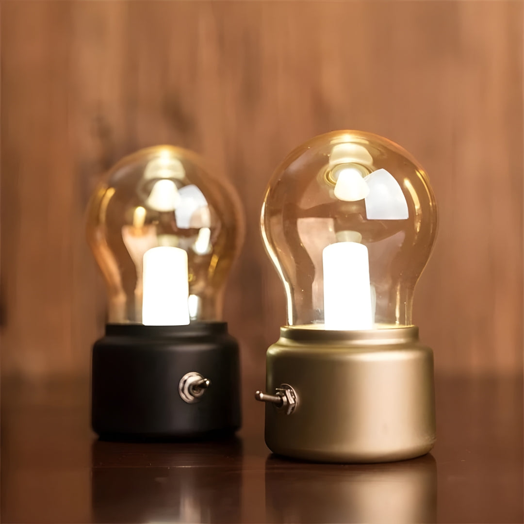 Veska | Bärbar Retro Bordslampa - LumiRetro
