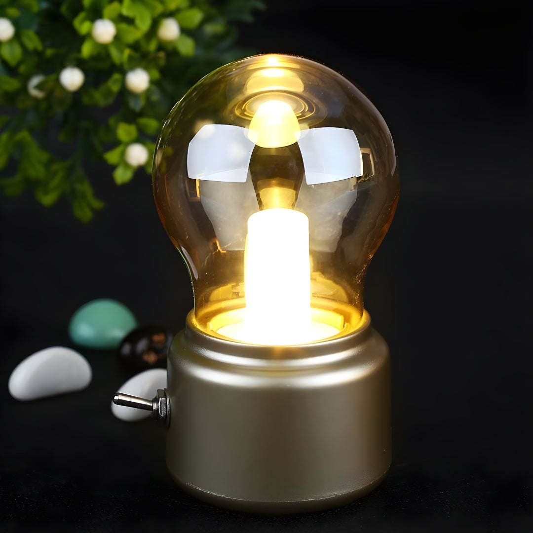 Veska | Bärbar Retro Bordslampa - LumiRetro