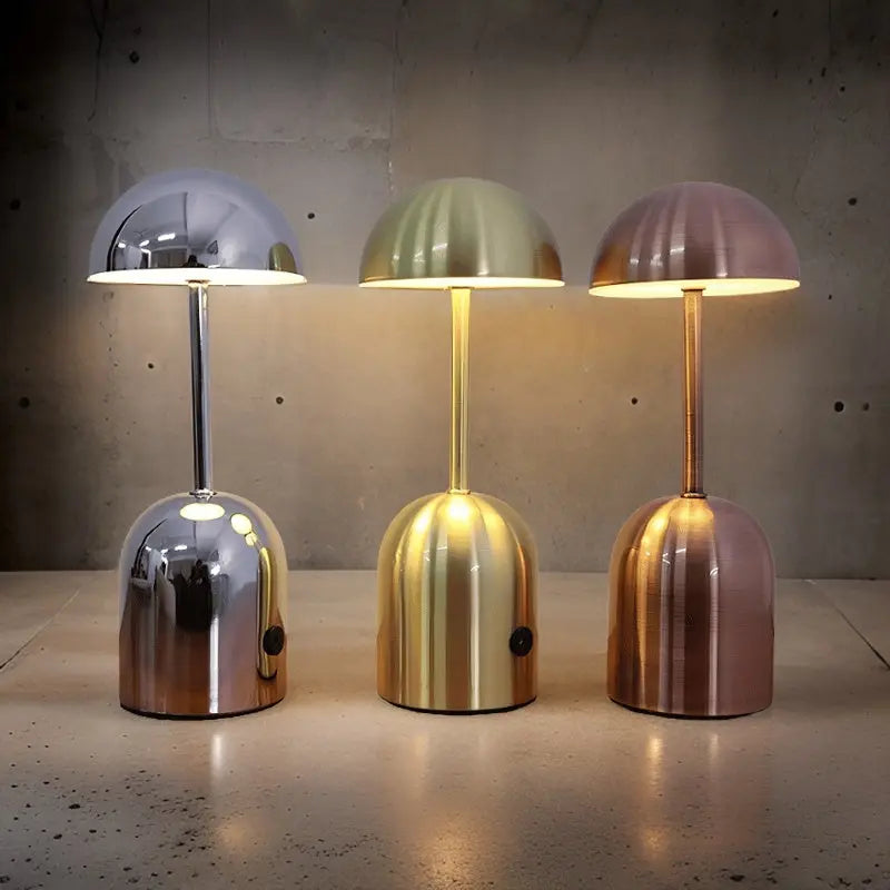 Veska | Belyst Svamp Lampa - Elegant LED Bordslampa Varm Vit
