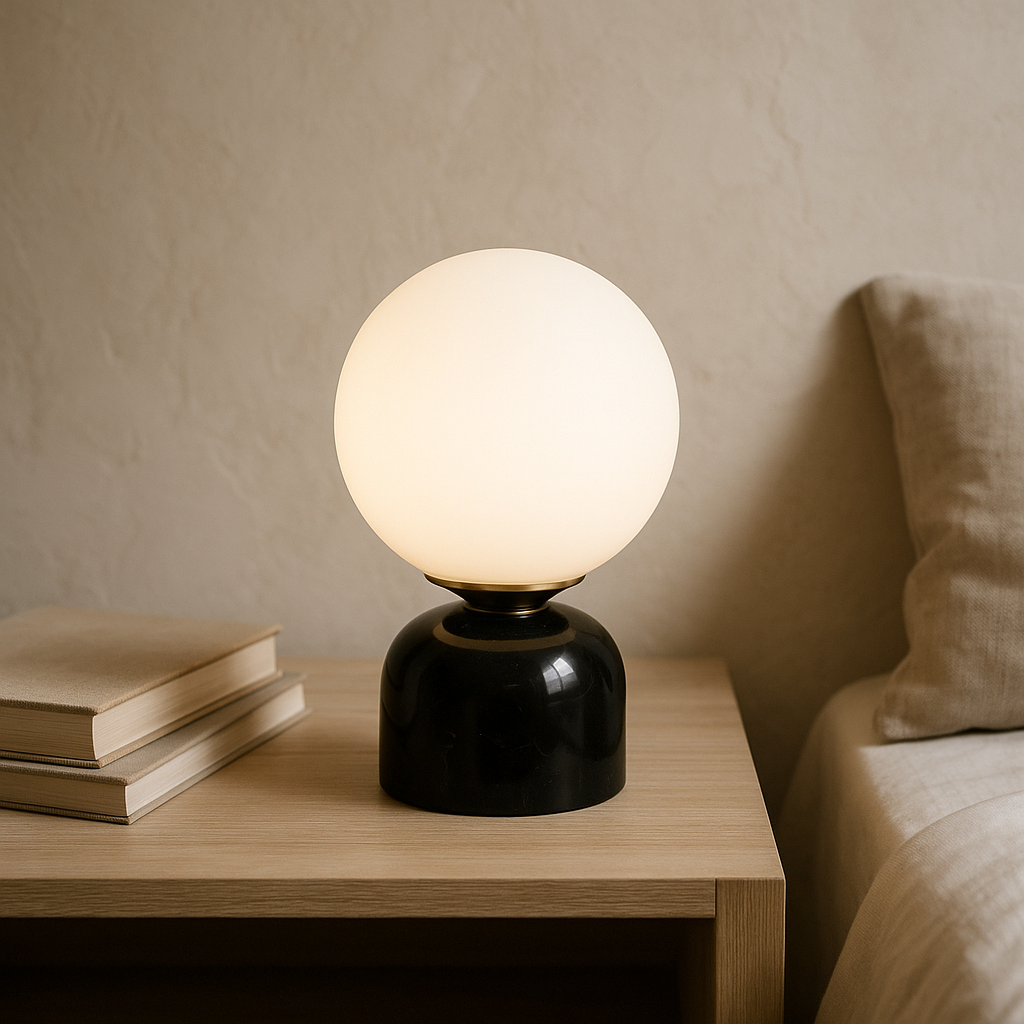 Veska | Bordslampa i modern design för vardagsrum eller sovrum Svart