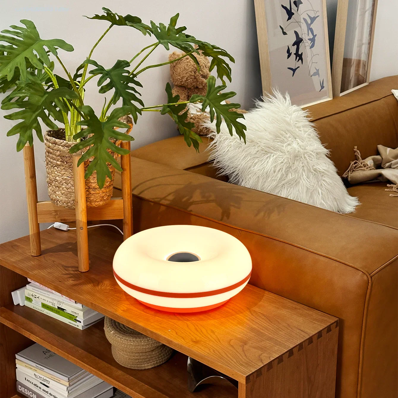 Veska | Bordslampa Luminoro Bauhaus | USB & Touch | RGB 16 färger med fjärrkontroll | Stämningsljus för vardagsrum & sovrum