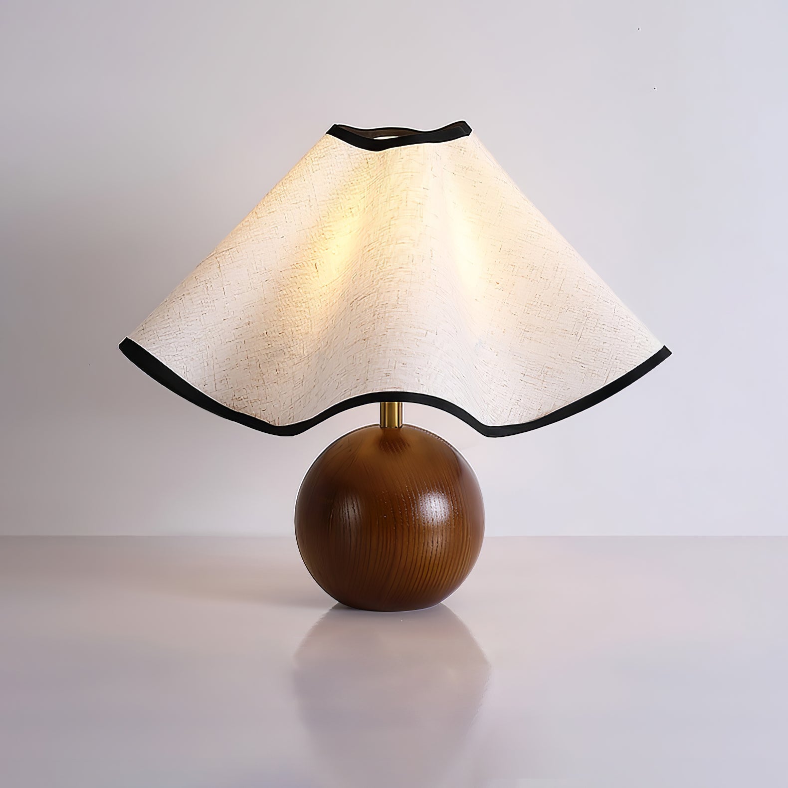 Veska | Bordslampa Modern Design Ambient Belysning Interiör Valnöt