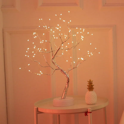 Veska | BrightTree Bordsampel - Elegant Bonsai Bordsampel för Mysiga Utrymmen och Barn Varm vit