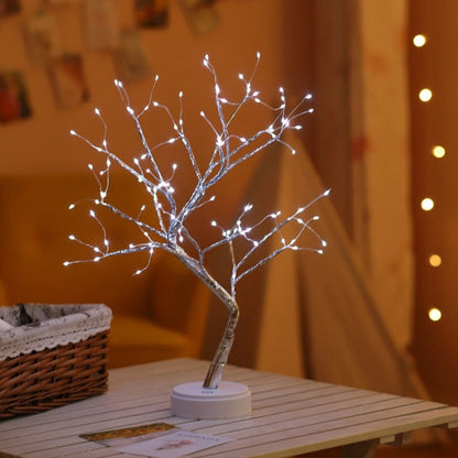 Veska | BrightTree Bordsampel - Elegant Bonsai Bordsampel för Mysiga Utrymmen och Barn Vit