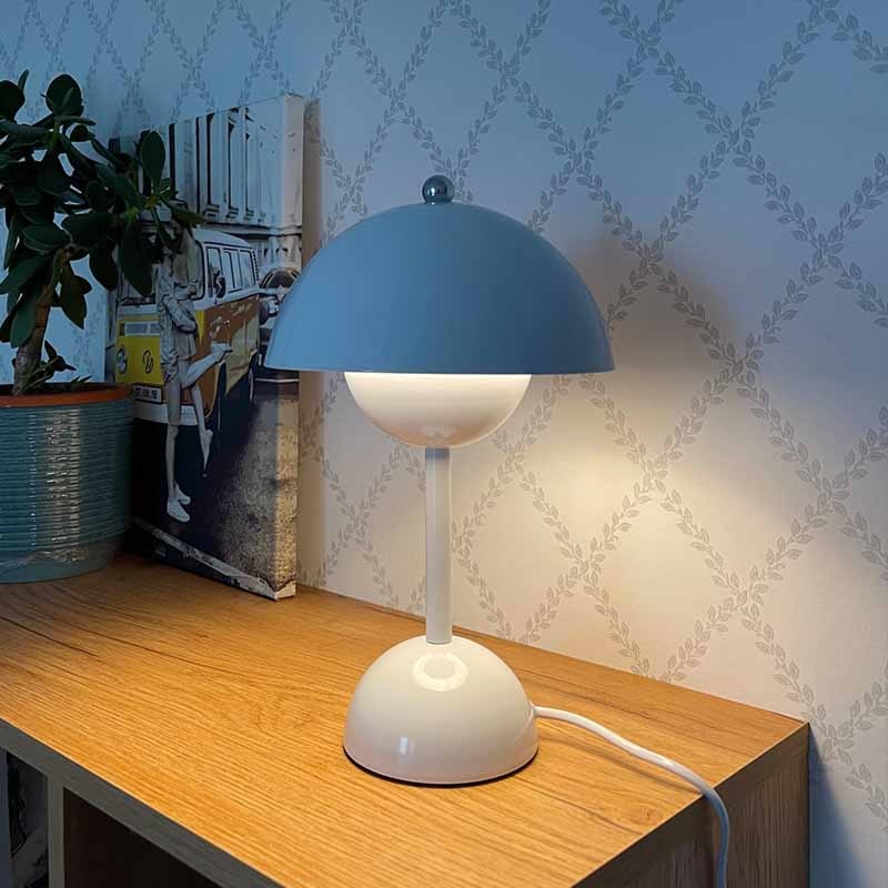 Veska | Bud LED bordslampa – Metall, modern, 220V Blå