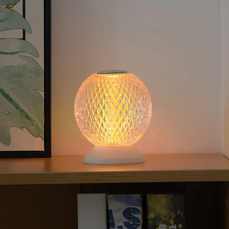 Veska | Chic Crystal Table Lamp – Trådlös Lyx Belysning