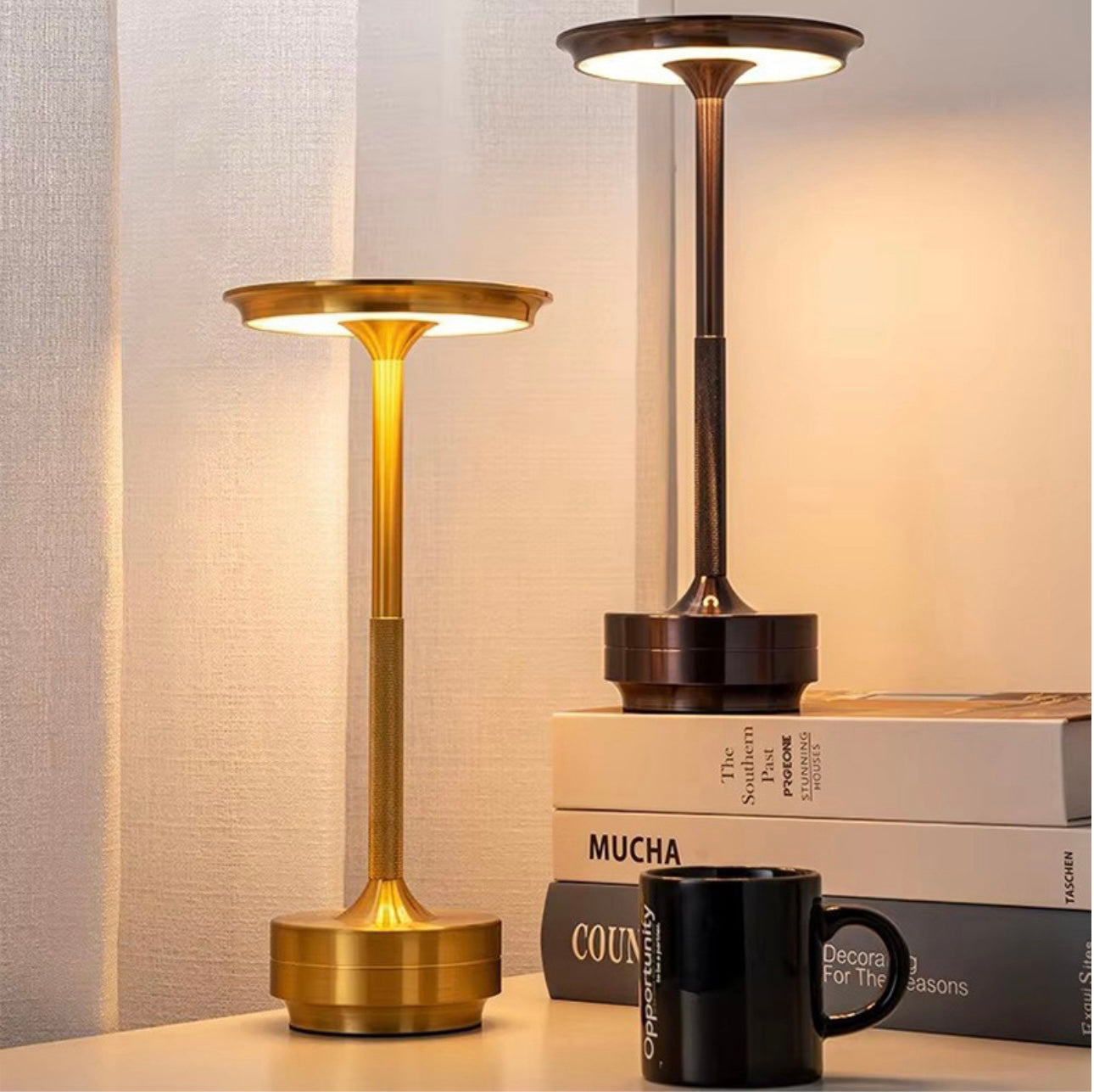 Veska | ClarityGlow Luxe Edition | Trådlös LED Bordslampa