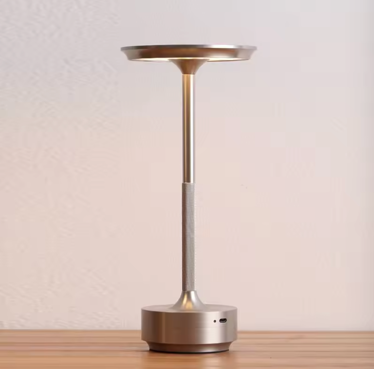 Veska | ClarityGlow Luxe Edition | Trådlös LED Bordslampa Starlight Silver