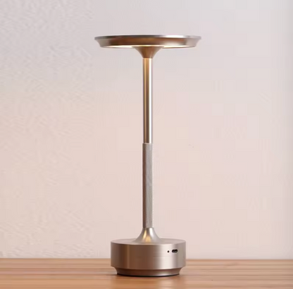 Veska | ClarityGlow Luxe Edition | Trådlös LED Bordslampa Starlight Silver