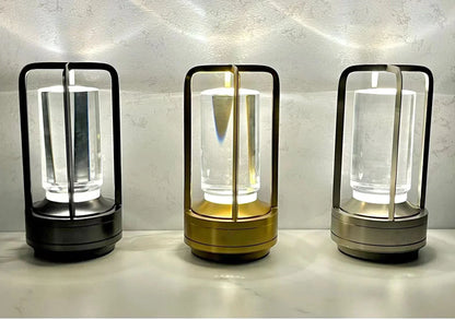 Veska | Cockerbar Laddningsbar Trådlös LuxeGlow Bordslampa - Elegant Trådlös Lampa för Varje Stämning