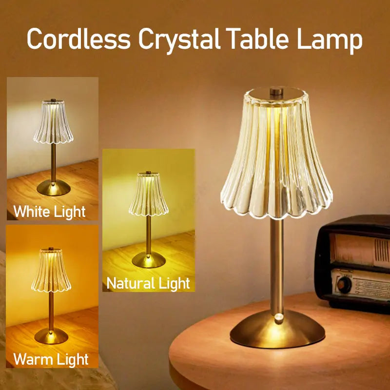 Veska | Cristalglow - Chic Trådlampa med Elegant Krist декорация