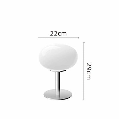 Veska | DESIGNER GLASBORDSLAMPA - AMBIENT LED-LAMPA FÖR SOVRUM OCH STUDIER Lollipop Vit