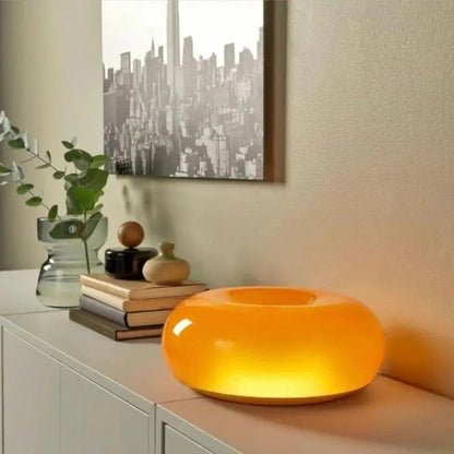 Veska | Donut Bordslampa - Donut Formad Modern LED Bordslampa Orange Bordslampa