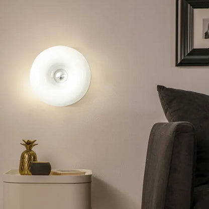 Veska | Donut Bordslampa - Donut Formad Modern LED Bordslampa Vit Vägglampa