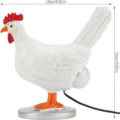 Veska | EggGlow Bordsamp – Charmig Hönsform med Varm LED-Ljus