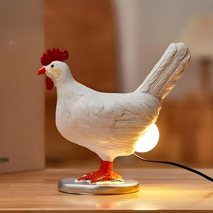 Veska | EggGlow Bordsamp – Charmig Hönsform med Varm LED-Ljus