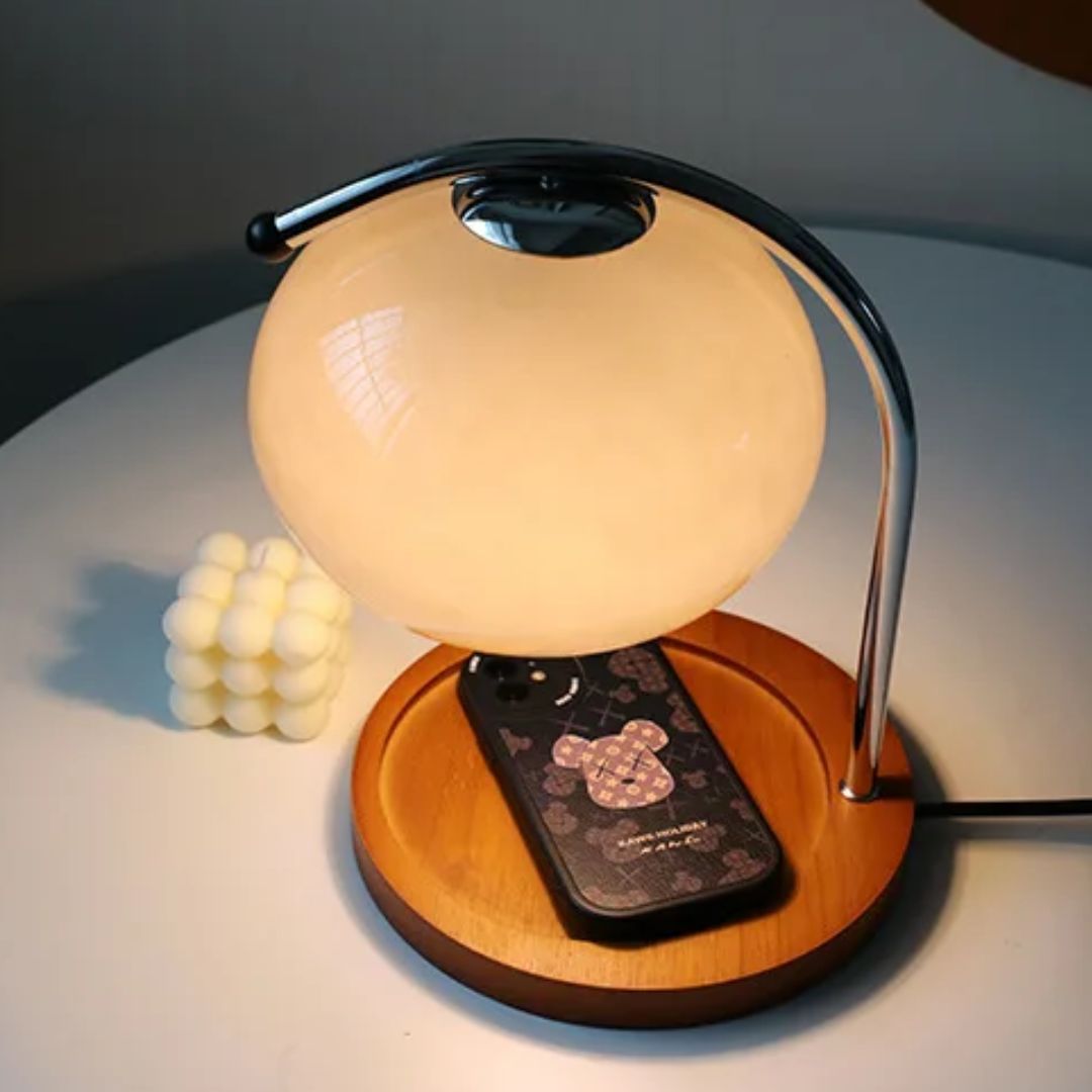 Veska | Eindhoven Alyssa Retro Glas Bordslampa