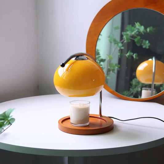 Veska | Eindhoven Alyssa Retro Glas Bordslampa Orange