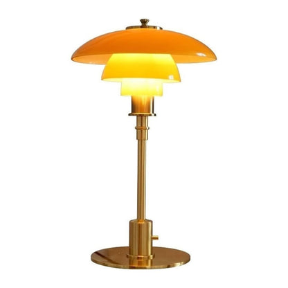 Veska | Eindhoven Leila Designer Nordic LED Bordlampa Amber Guld