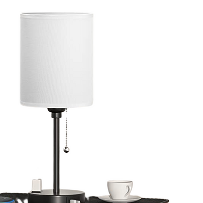 Veska | Elegant Bordslampa med Smart Laddningsalternativ och Tre Färger Vit