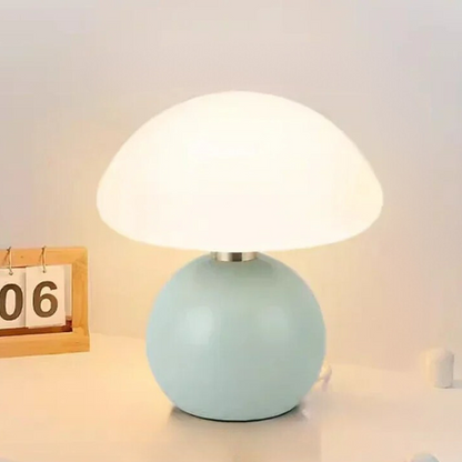 Veska | Elegant Cream Table Lamp – Atmosfärisk Belysning för Hem Grön