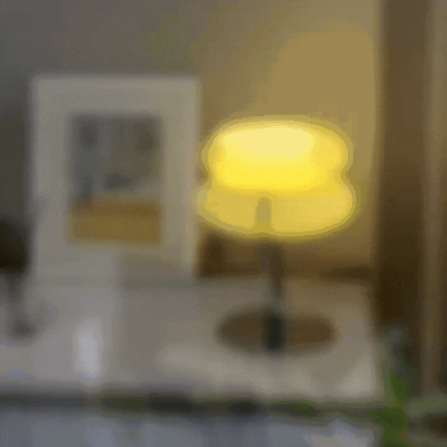 Veska | Elegant Macaron Glass Table Lamp with USB - 3 Ljusfärger