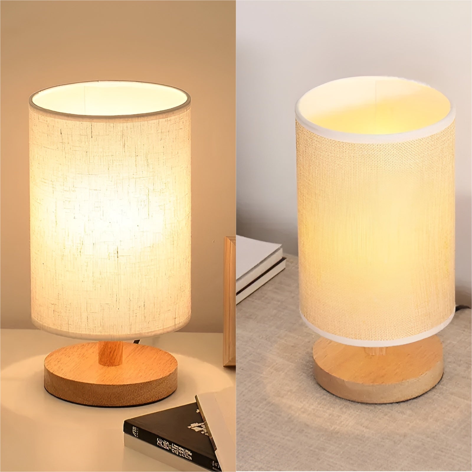 Veska | Elegant ZenShade LED - Bordslampa för lyxig sovrumsb belysning