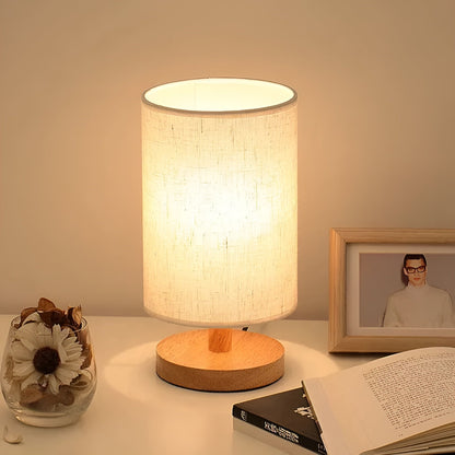 Veska | Elegant ZenShade LED - Bordslampa för lyxig sovrumsb belysning Grå