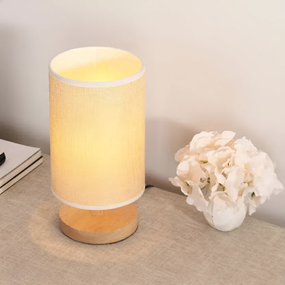 Veska | Elegant ZenShade LED - Bordslampa för lyxig sovrumsb belysning Vit