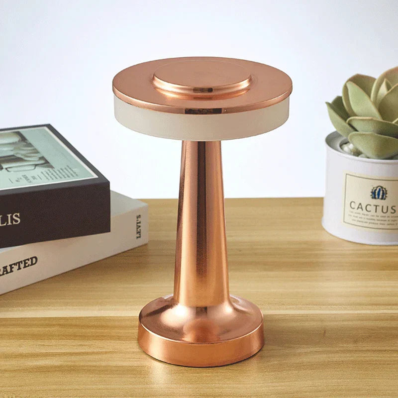 Veska | Elegaza Bordslampa - Elegant Bärbar LED-lampa Roséguld