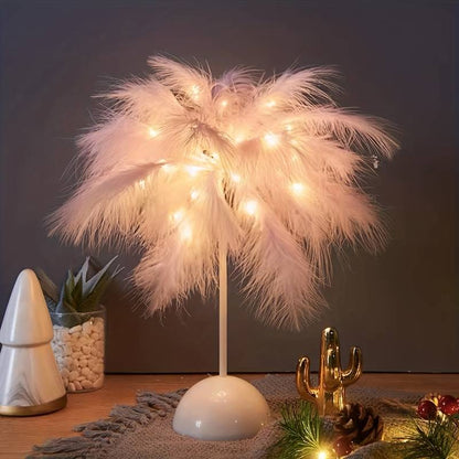 Veska | Featherlight™ - Trådlös Bordslampa Rosa 25 cm