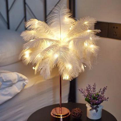 Veska | Featherlight™ - Trådlös Bordslampa Vit 40 cm