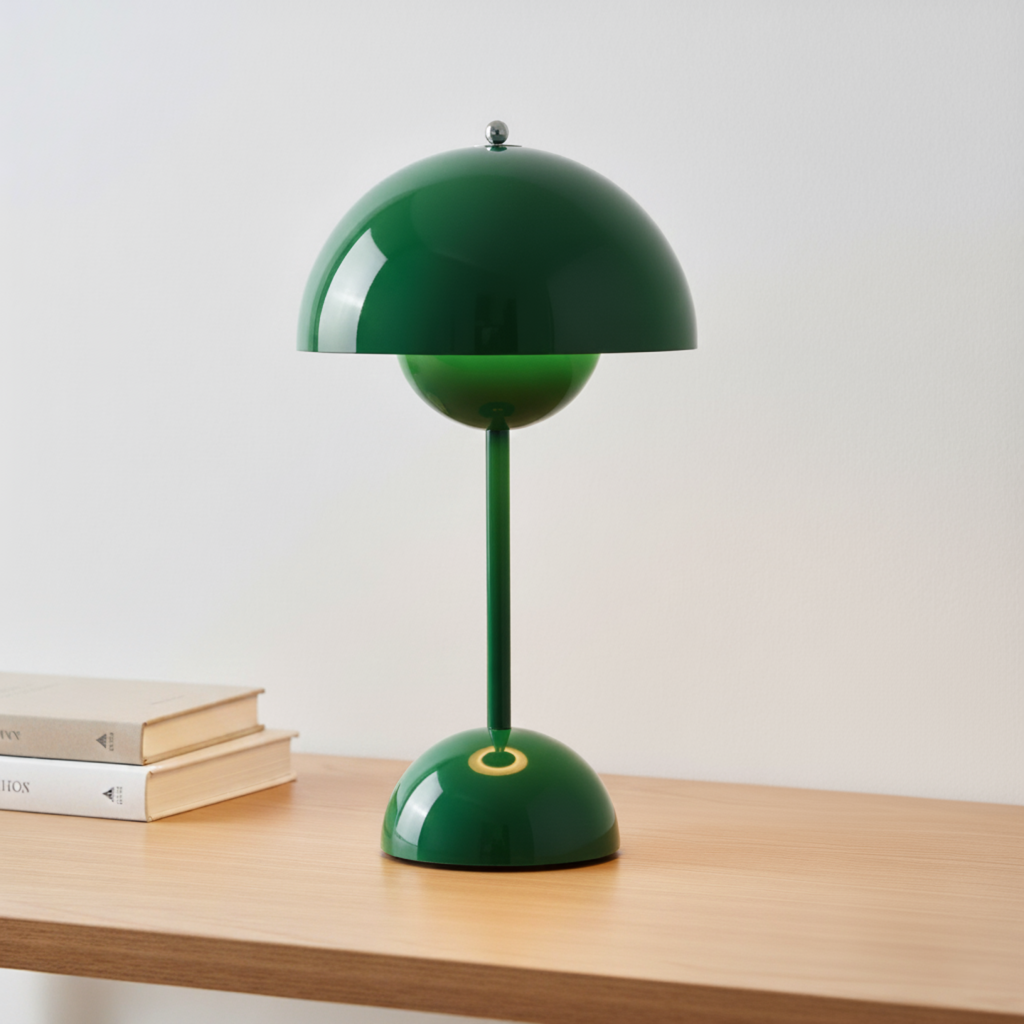 Veska | Frendorf NordicNest Skandinavisk Bordslampa Dimbara Modern Nattlampa Grön