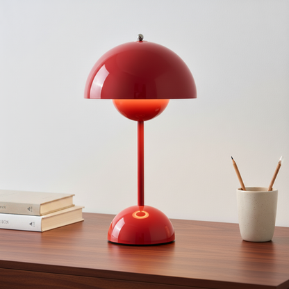 Veska | Frendorf NordicNest Skandinavisk Bordslampa Dimbara Modern Nattlampa Röd