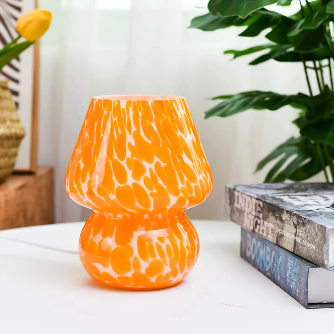 Veska | Glad Svamp Bordslampa Orange