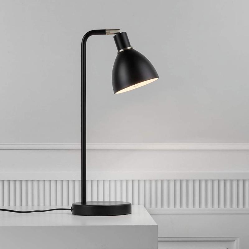 Veska | GrantLuxe Ljusbordslampa - Svart Bordslampa för Lyxig Arbetsmiljö