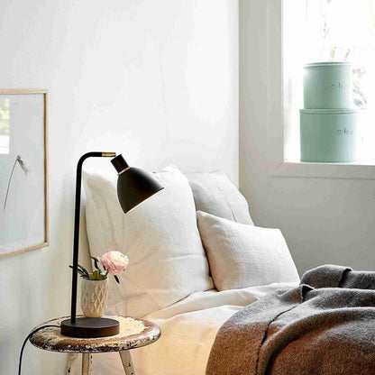 Veska | GrantLuxe Ljusbordslampa - Svart Bordslampa för Lyxig Arbetsmiljö